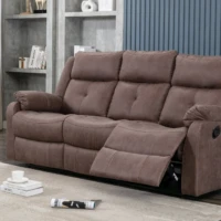 Alcove Recliner Sofa - Chestnut 3 seater Alcove Recliner Sofa - Chestnut 3 seater