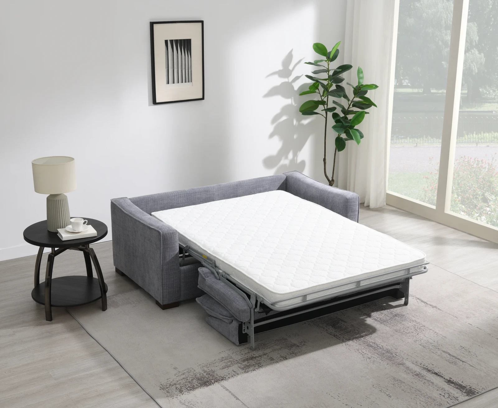 Cabin Sofa Bed - Grey as a bed