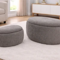 Cask Large Storage Ottoman detail Cask Large Storage Ottoman detail