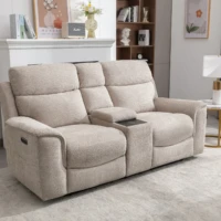 Cloud Power Recliner Sofa - Beige 2 seater with console