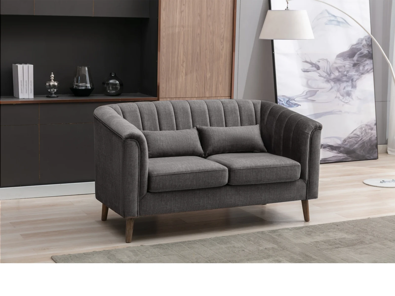 Cottage Sofa - Graphite 2 seater Cottage Sofa - Graphite 2 seater