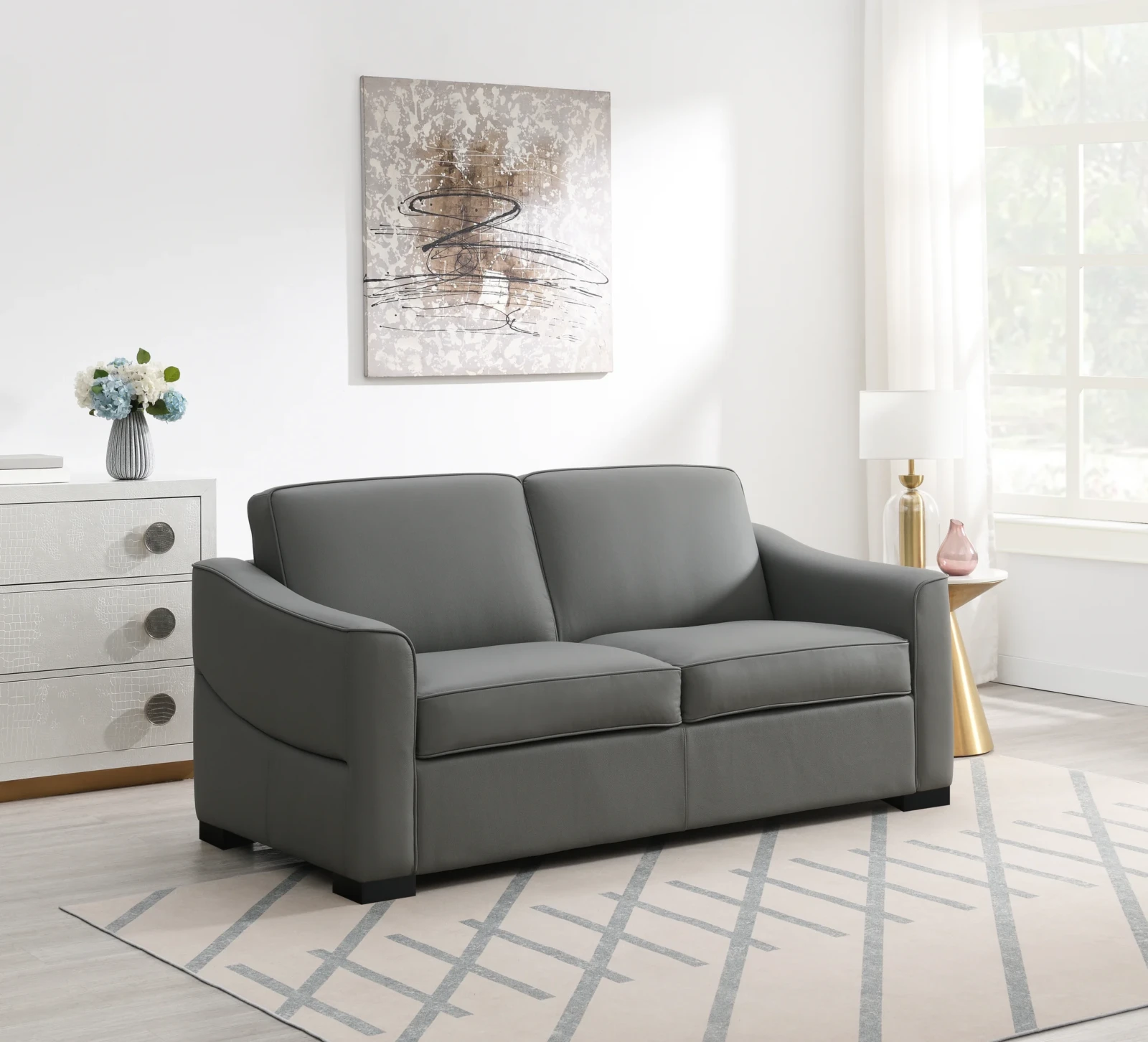 Guest Sofa Bed - Light Grey