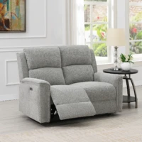 Harbour Power Recliner Sofa - Light Grey 2 seater Harbour Power Recliner Sofa - Light Grey 2 seater