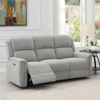 Harbour Power Recliner Sofa - Light Grey 3 seater Harbour Power Recliner Sofa - Light Grey 3 seater