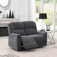 Harbour Power Recliner Sofa - Charcoal 2 seater Harbour Power Recliner Sofa - Charcoal 2 seater