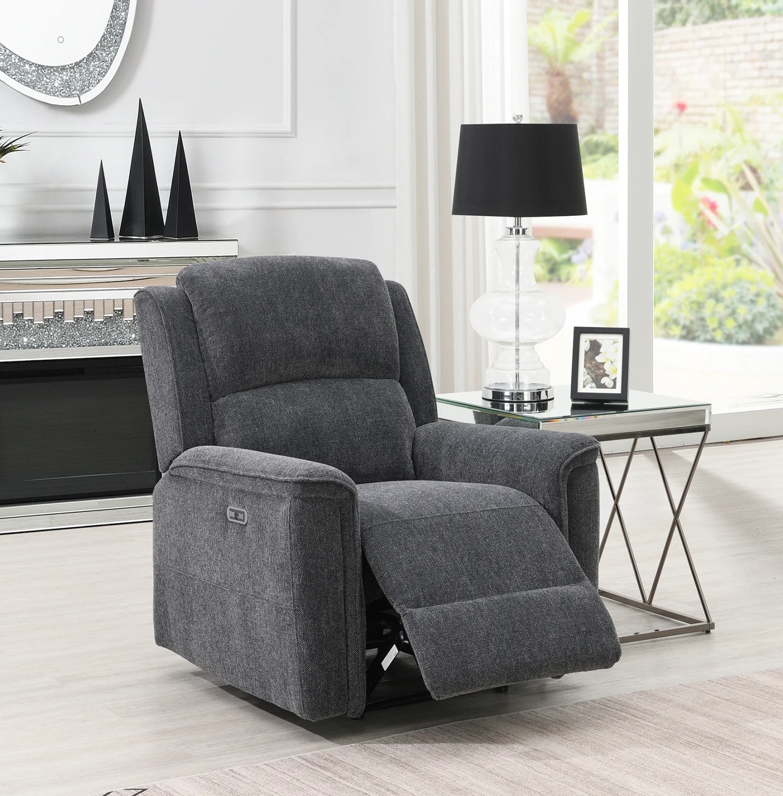 Harbour Power Recliner Sofa - Charcoal armchair Harbour Power Recliner Sofa - Charcoal armchair