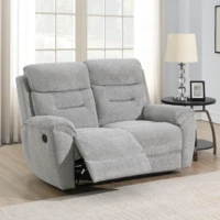 Haven Manual Recliner Sofa - Light Grey 2 seater Haven Manual Recliner Sofa - Light Grey 2 seater