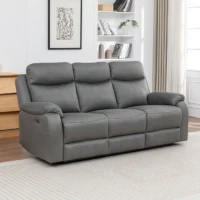 Haven Power Recliner Sofa - Charcoal 3 seater Haven Power Recliner Sofa - Charcoal 3 seater