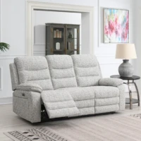 Hearth Power Recliner Sofa - Light Grey 3 seater Hearth Power Recliner Sofa - Light Grey 3 seater
