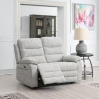 Hearth Power Recliner Sofa - Light Grey 2 seater Hearth Power Recliner Sofa - Light Grey 2 seater