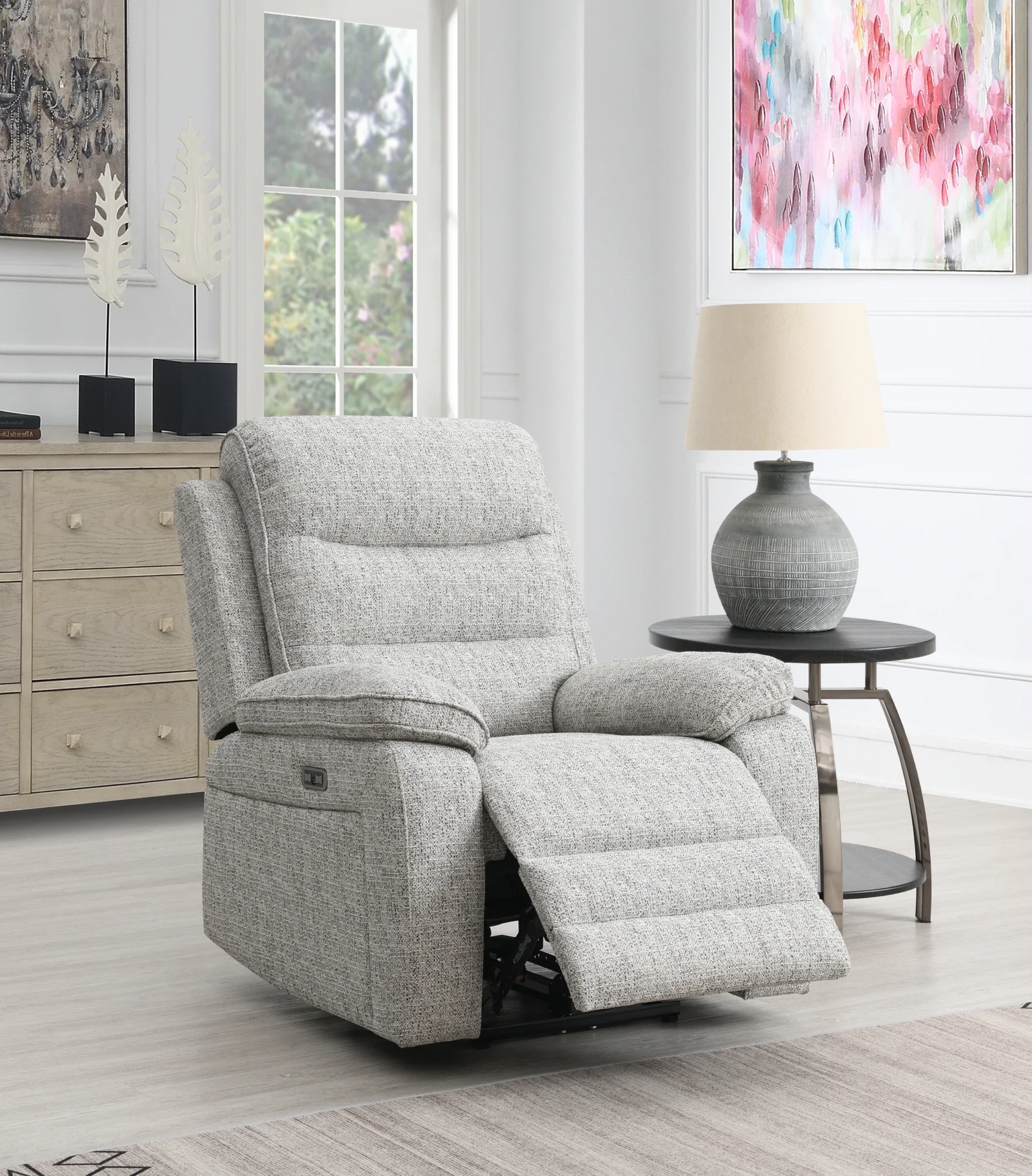 Hearth Power Recliner Sofa - Light Grey armchair Hearth Power Recliner Sofa - Light Grey armchair