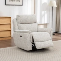 Hearth Power Recliner Sofa - Light Grey detail Hearth Power Recliner Sofa - Light Grey detail