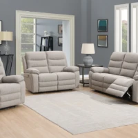 Hearth Power Recliner Sofa - Oatmeal suite Hearth Power Recliner Sofa - Oatmeal suite