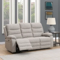Hearth Power Recliner Sofa - Oatmeal 3 seater Hearth Power Recliner Sofa - Oatmeal 3 seater