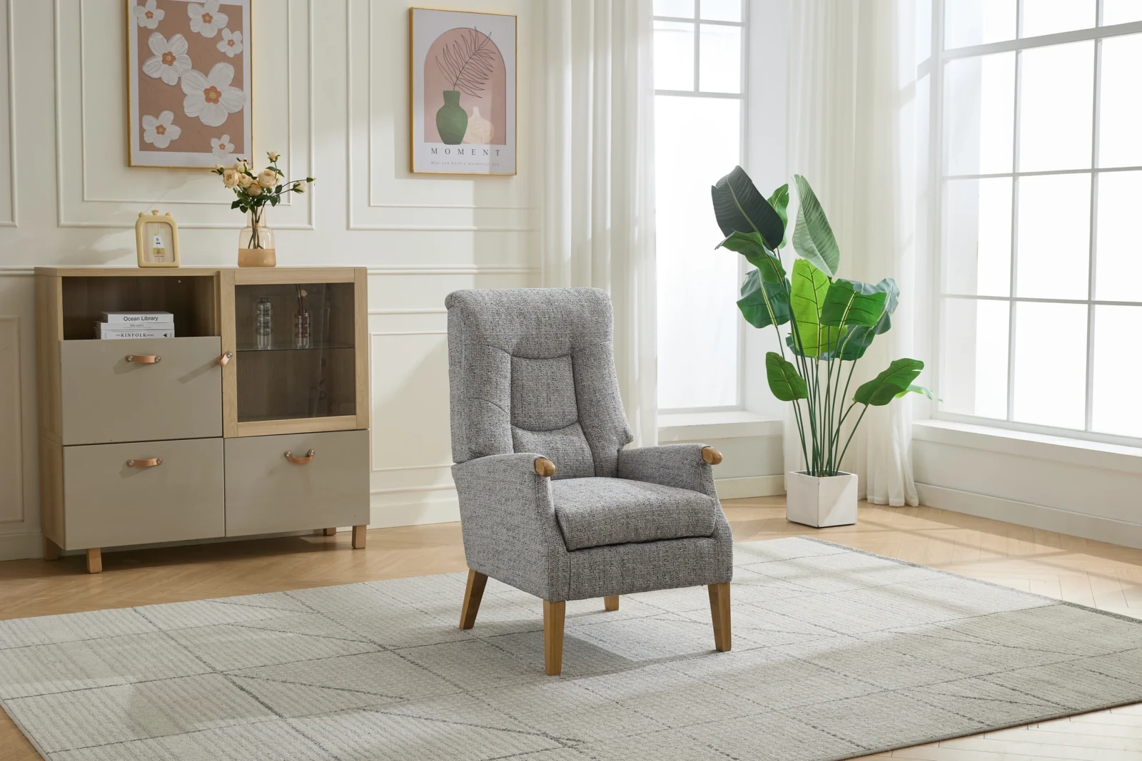 Library Recliner Chair - Light Grey Library Recliner Chair - Light Grey