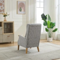 Library Recliner Chair - Light Grey detail Library Recliner Chair - Light Grey detail