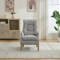 Library Recliner Chair - Light Grey detail Library Recliner Chair - Light Grey detail
