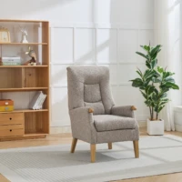 Library Recliner Chair - Oatmeal detail Library Recliner Chair - Oatmeal detail