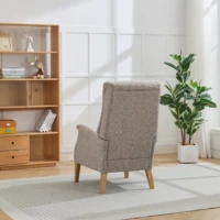 Library Recliner Chair - Oatmeal detail Library Recliner Chair - Oatmeal detail