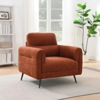 Linen Sofa - Deep Terra armchair Linen Sofa - Deep Terra armchair