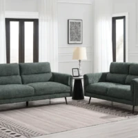 Linen Sofa - Winter Moss suite Linen Sofa - Winter Moss suite