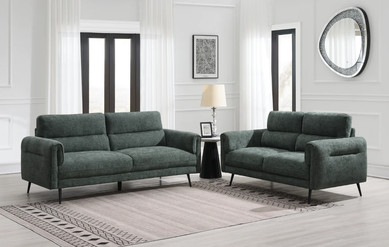 Linen Sofa - Winter Moss suite Linen Sofa - Winter Moss suite