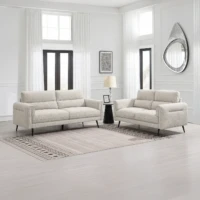 Linen Sofa - Beige suite Linen Sofa - Beige suite