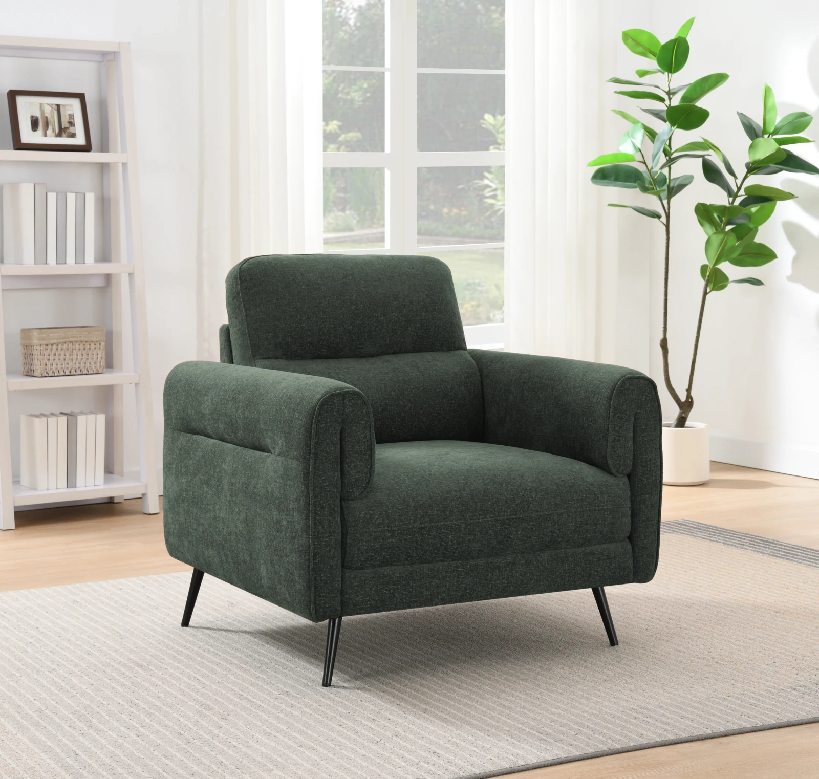 Linen Sofa - Winter Moss armchair Linen Sofa - Winter Moss armchair