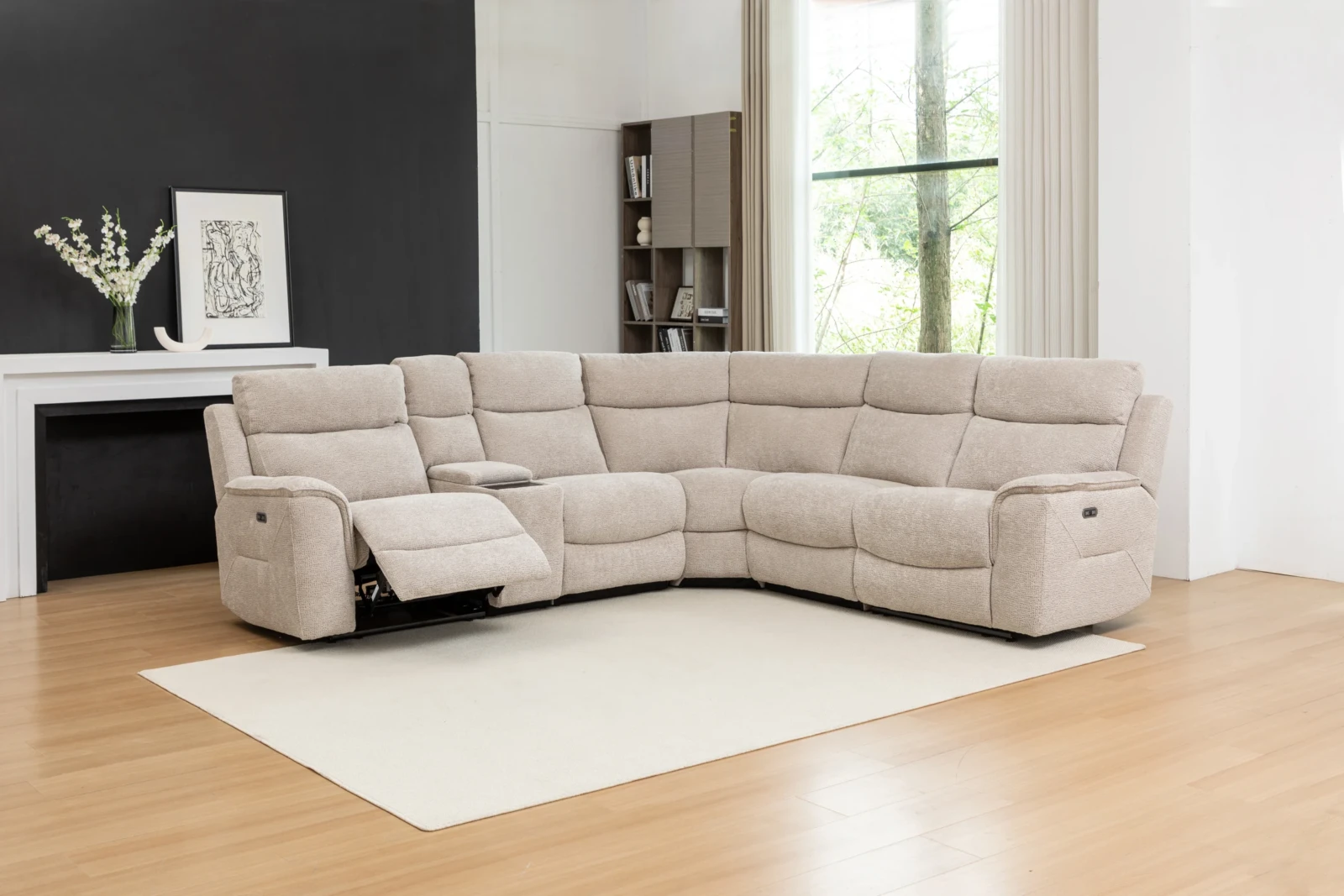 Meadow Power Recliner Sofa - Fawn corner Meadow Power Recliner Sofa - Fawn corner
