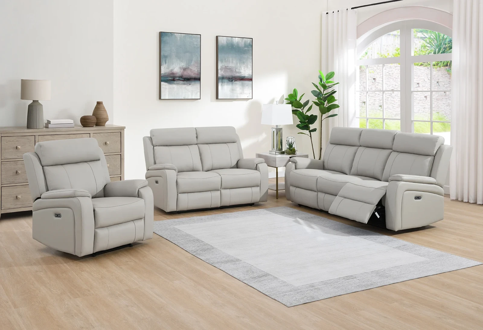 Meadow Power Recliner Sofa - Fawn suite Meadow Power Recliner Sofa - Fawn suite