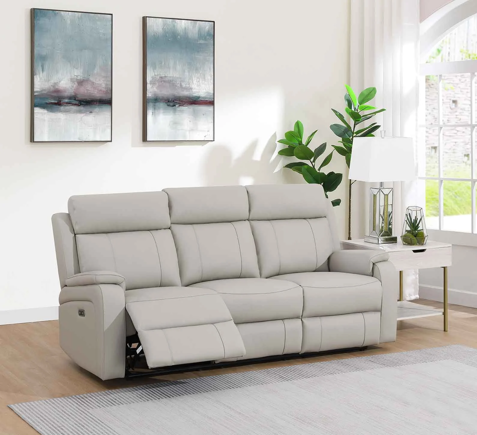 Meadow Power Recliner Sofa - Fawn 3 seater Meadow Power Recliner Sofa - Fawn 3 seater