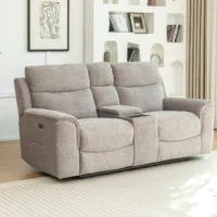 Meadow Power Recliner Sofa - Mink 2 seater with console Meadow Power Recliner Sofa - Mink 2 seater with console