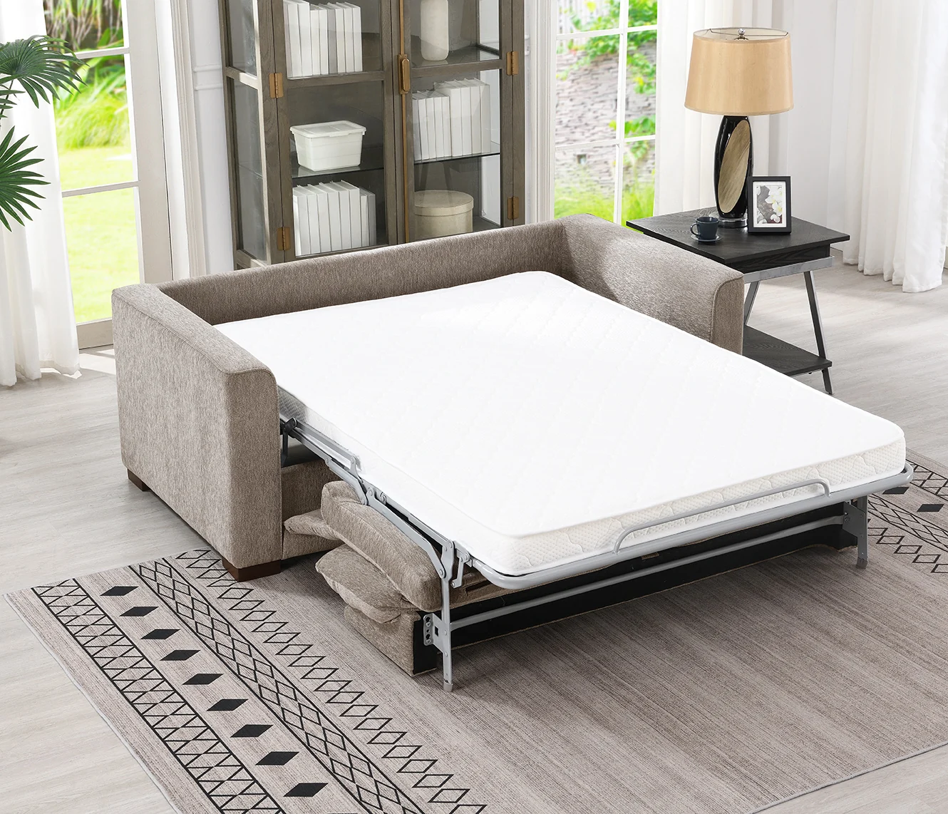 Nest Sofa Bed - Stone as a bed