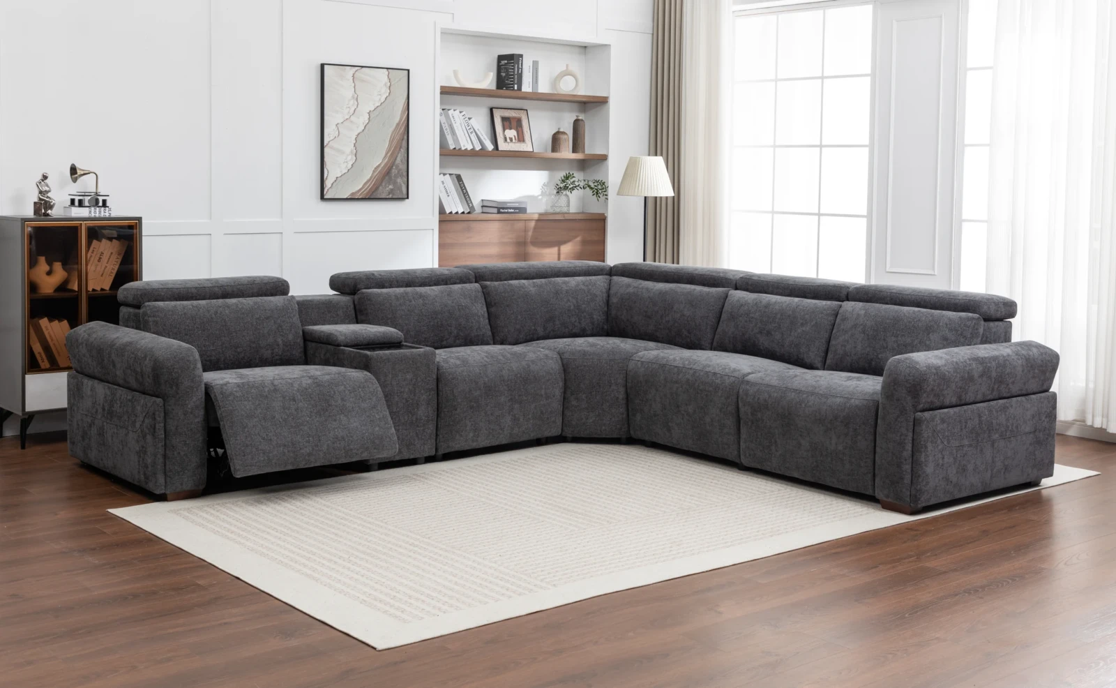 Nook Power Recliner Sofa - Graphite corner Nook Power Recliner Sofa - Graphite corner