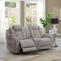Regent Power Recliner Sofa - Oyster 2 seater with console Regent Power Recliner Sofa - Oyster 2 seater with console