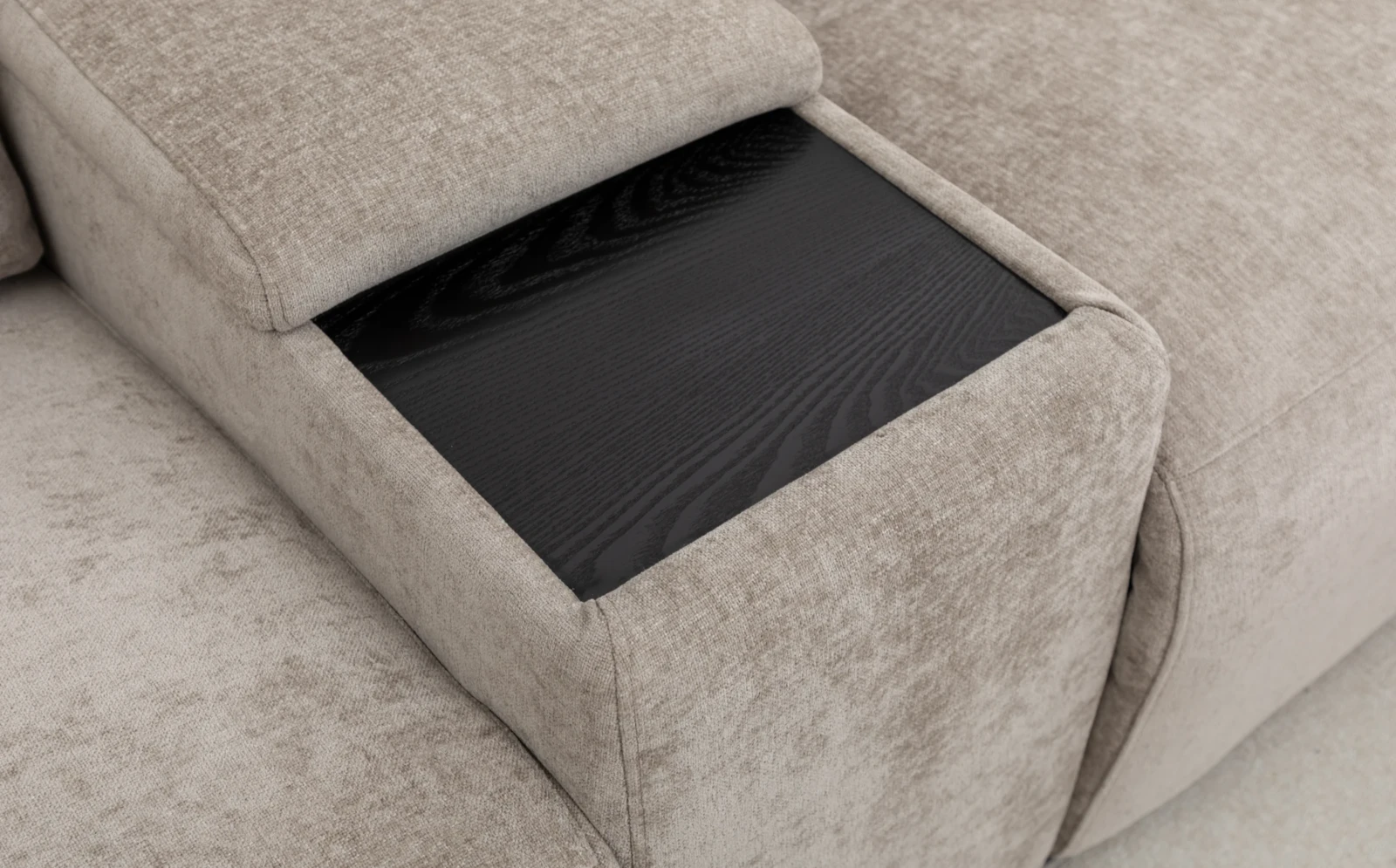 Regent Power Recliner Sofa - Oyster detail Regent Power Recliner Sofa - Oyster detail
