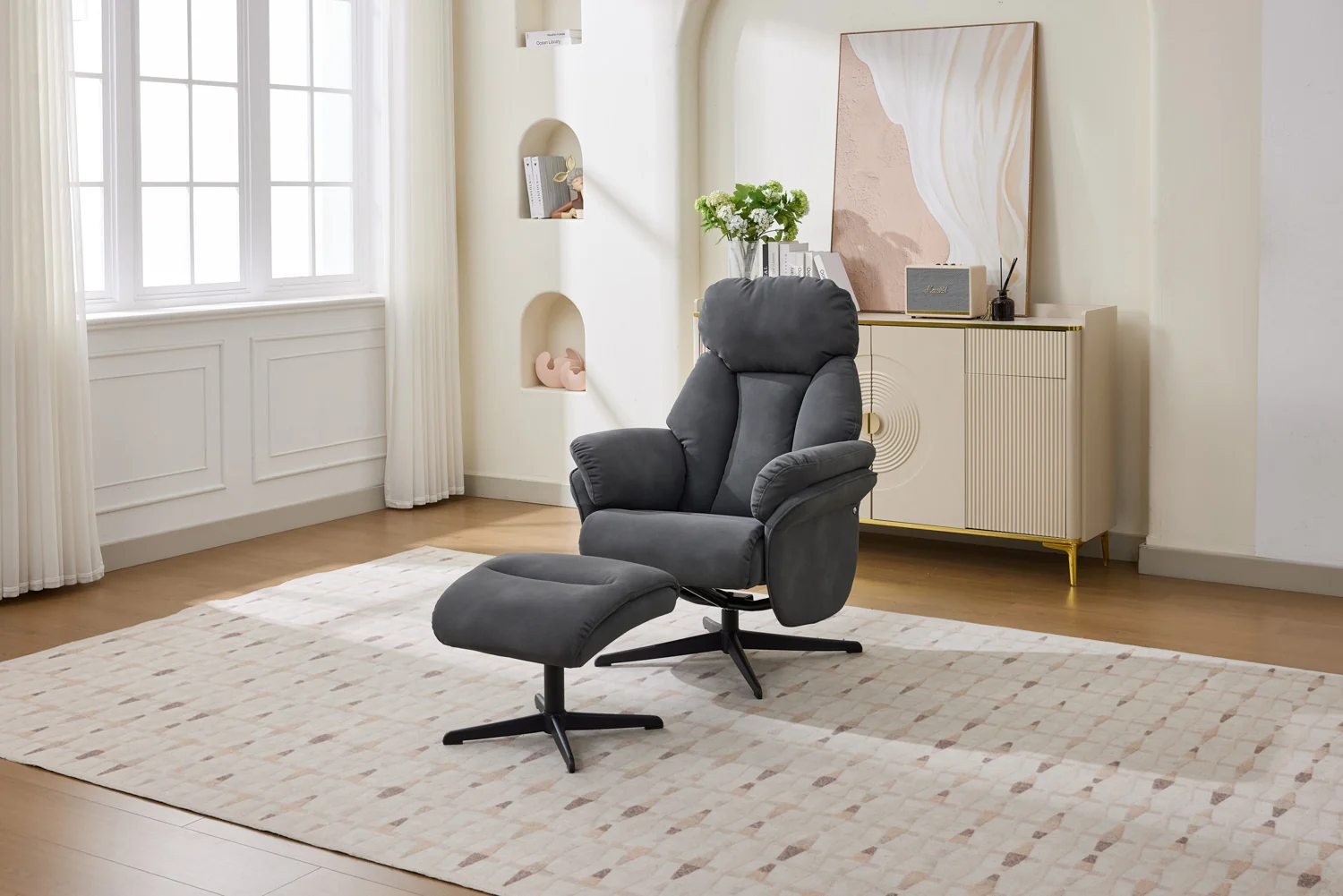Study Recliner Chair - Dark Grey Study Recliner Chair - Dark Grey
