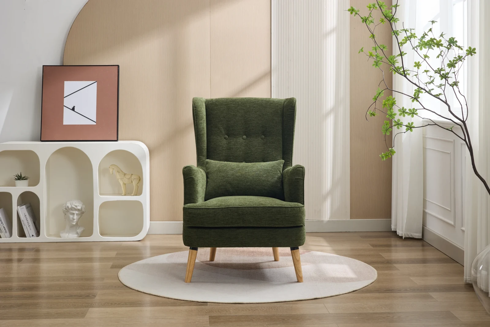 Tea Armchair - Moss detail Tea Armchair - Moss detail