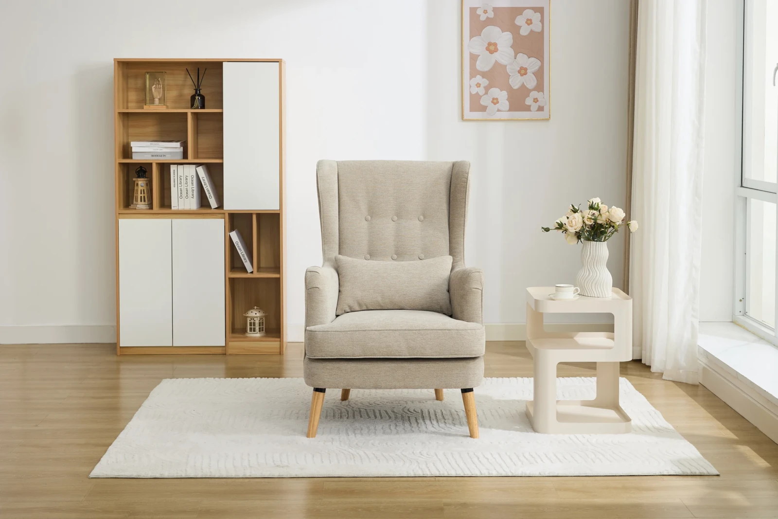 Tea Armchair - Beige detail Tea Armchair - Beige detail