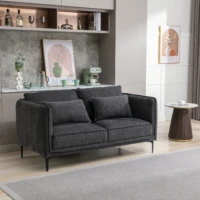 Tweed Sofa - Dark Grey 2 seater Tweed Sofa - Dark Grey 2 seater