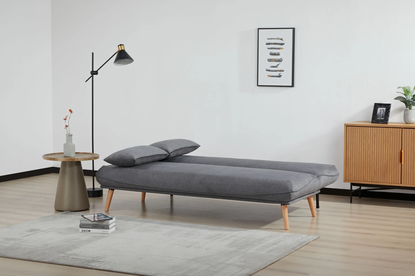 Weekend Sofa Bed - Dark Grey as a bed Weekend Sofa Bed - Dark Grey as a bed