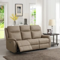 Willow Power Recliner Sofa - Taupe 3 seater Willow Power Recliner Sofa - Taupe 3 seater
